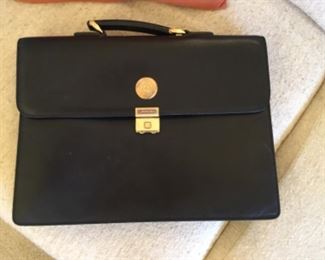 Black French LANCEL  combo lock briefcase