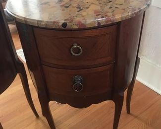 French marble top table