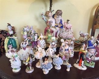 Dresden porcelain figurines