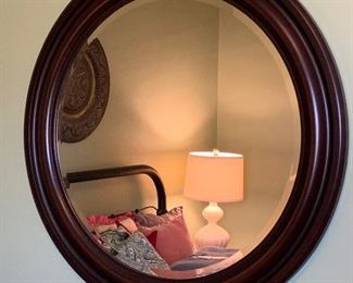 #17 Round beveled mirror 33" $20.00