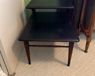 #21 Lane mid centry step side table 27"x20"x21" $40.00