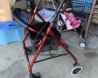 #35 Drive rolling walker with two hand breaks $20.00
