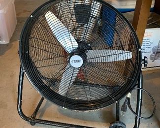 #37	Stark black 24" floor fan 150 watts	 $35.00 
