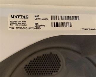 #41	Maytag centennial dryer	 $75.00 
