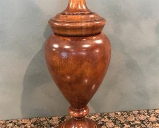 wood urn