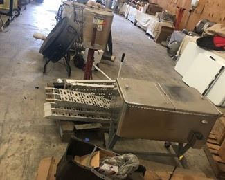 rolling ice bin and ramps