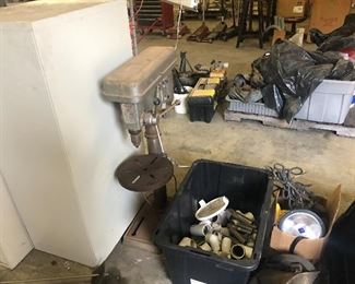 Running drill press