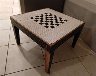 Mid century tiled game table