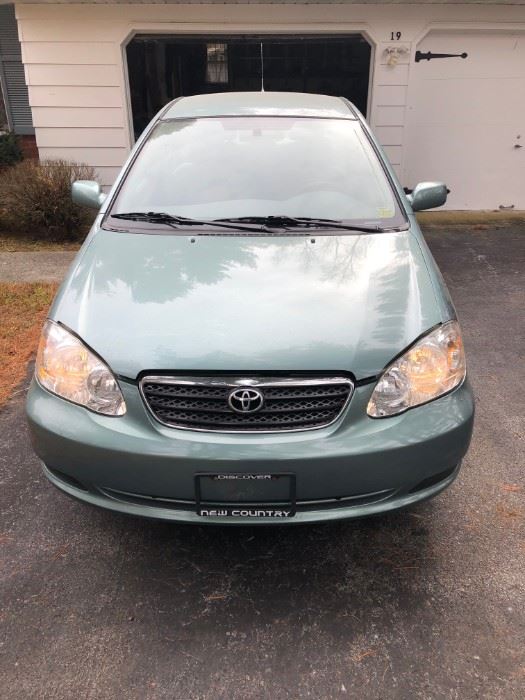 2006 Toyota Corolla BID item Minimum $1,500 $100 increments---owner reserve must be met -- auction ends Sunday noon