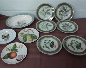 Set Of 6 Herb Plates And Etc
Lot #: 42