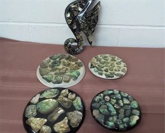 Acrylic Seahorse And Four Acrylic Trivets
Lot #: 54