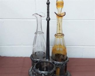 Decanter Holder With Two Decanters
Lot #: 95