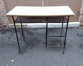 Mid Century Hairpin Student Desk With Lamp
Lot #: 148