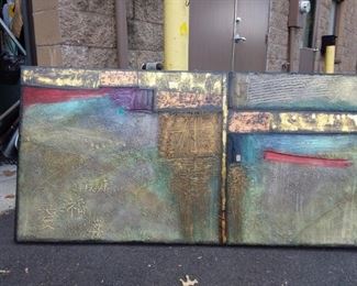 Artwork Painted On Wood And Signed
Lot #: 153