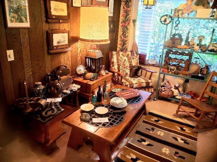 This area of the Estate is full of  Ship Wreck Treasures from the 1800's, including Bottles, Dishes, Pulleys, Iron Grates, Old Window/Portholes, ETC.... 