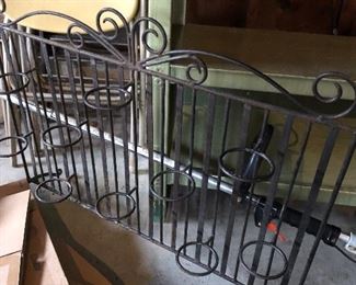 Really cool  black wrought iron candle holder stand!