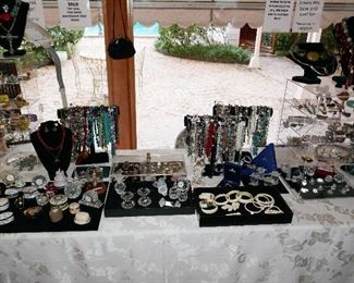 Nice Selection estate jewelry inc. Limoges Box Collection, Mexican Sterling, S. Bustamante Cross, Swarovski, Nice Costume Jewelry and more