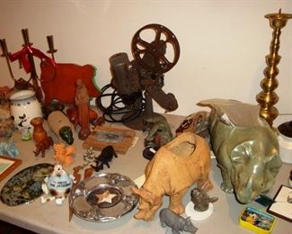 8 mm movie projector - rhino decoration