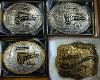 Houston Livestock & Rodeo Belt Buckles