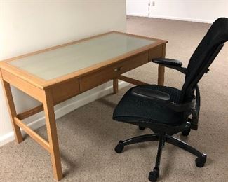 Small contemporary desk and chair