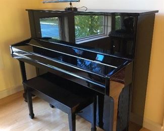 Beautiful J. Strauss & Son lacquered piano