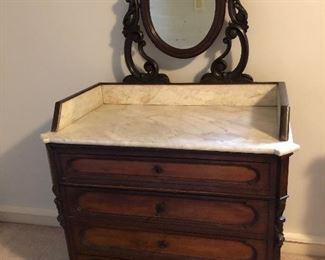 Excellent bachelors dressing chest or wash stand. Most probobly French