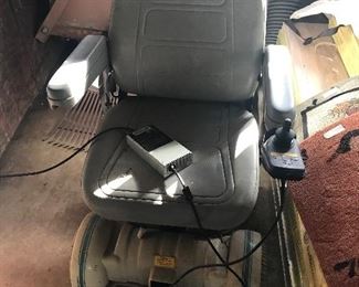 HoveRound mobility chair - Outside storage building at back of the house 