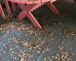 Redwood table