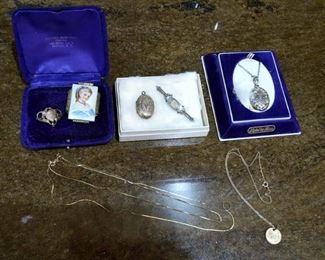 vintage jewelry and 14K necklaces