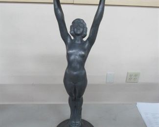 Art Deco Nude Ashtray Stand