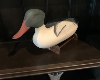 Another signed duck decoy by world famous craftsman Jim Pierce in Maryland