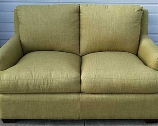 Panama Jack palm upholstered loveseat