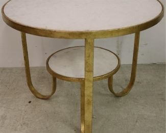 Modern History marble & brass table