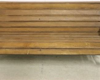 Lion head adorned garden bench