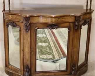 French mirrored credenza