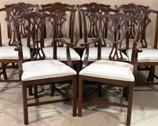 Set of Chippendale dining chairs