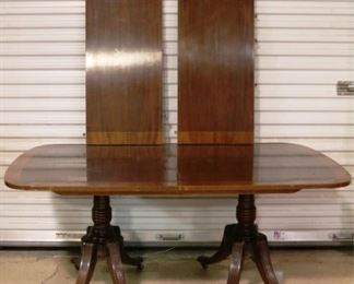 Kittinger banded inlay dining table