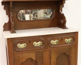 Victorian marble top sideboard