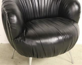 Lazzaro leather pod chair
