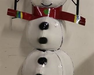 Metal snowman