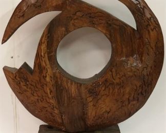 French Heritage teak sculpture
