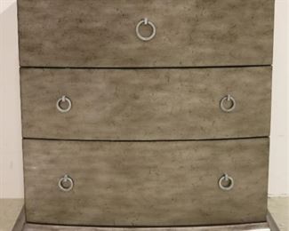 Bow front 3 drawer chest