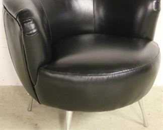 Lazzaro leather pod chair