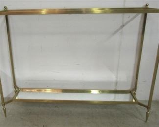 Modern History brass console small