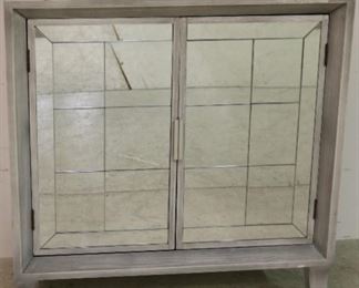 Mirrored double door stand