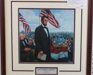 Gettysburg Address by Mort Kunstler