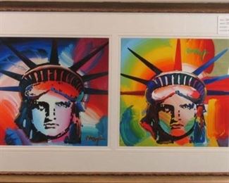 Statue of Liberty collage by Peter Max