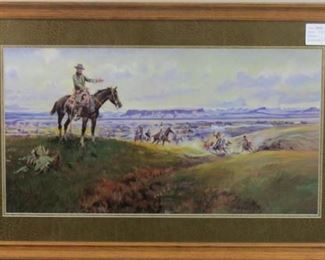 Charles Russell / Wild Horse Hunters by CM Russell
