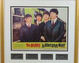 Beatles Hard Days Night lobby card