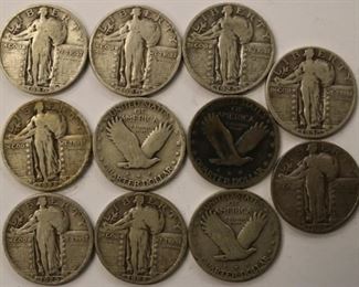 Standing Liberty Quarters